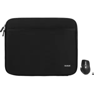 BlueBuilt Housse pour PC Portables Largeur 40 cm 17 Pouces Noir + Maximus Souris pas cher