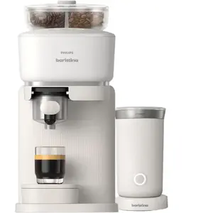 Philips Baristina Bean Swap BAR320/00 Blanc + Mousseur à Lait  pas cher