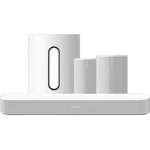 Sonos Beam Gen 2 Blanc + Era 100 SL Ensemble Home Cinéma Blanc 