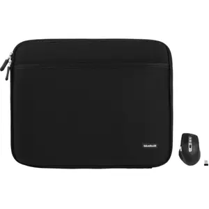 BlueBuilt Housse pour PC Portables Largeur 41 cm 17 Pouces M Noir + Maximus Souris pas cher
