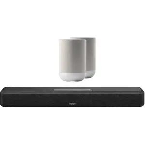 Denon Home Barre de Son 550 + Denon Home 200 Argent (2x) pas cher