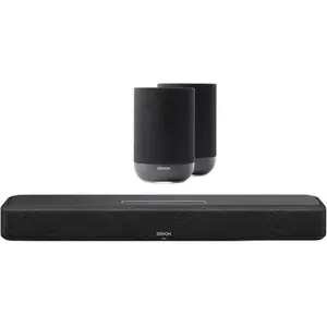 Denon Home Barre de Son 550 + Denon Home 200 Noir (2x) pas cher
