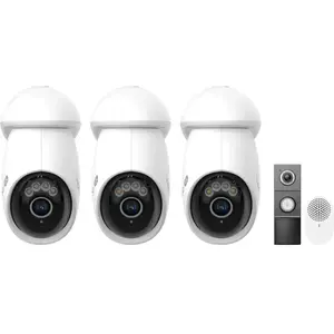 TP-Link TP- Link Tapo C560WS Lot de 3 + D235 Smart Battery & Wired Doorbell  pas cher