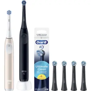 Oral-B iO 2 Lot de 2 Noir et Rose Value Pack pas cher