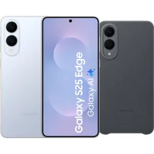 Samsung Galaxy S25 Edge 512 Go Bleu 5G + Samsung Kindsuit Back Cover N... pas cher