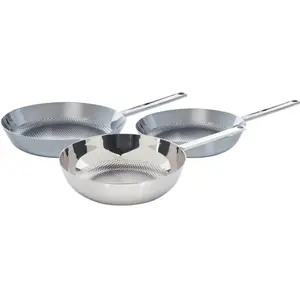 BK Conical Set de Poêles à Frire 24 + 28 cm + Wok 30 cm pas cher