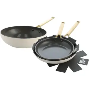 BK Sublime Set de Poêles à Frire 24 + 28 cm + Wok 28 cm pas cher