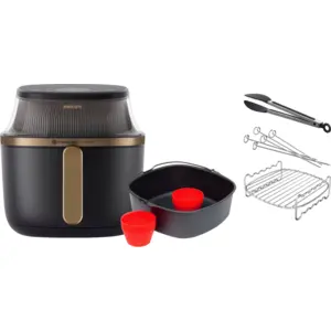 Philips Airfryer XL Série 3000 NA332/00 + Kit de Cuisson 2 Niveaux + K... pas cher