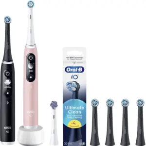 Oral-B iO Series 6N Lot de 2 Noir + Rose Value Pack