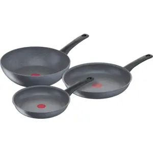 Tefal Healthy Chef Set de Poêles à Frire 24 + 28 cm + Wok 28  cm pas cher