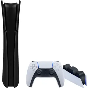 Sony PlayStation 5 Slim Digital Edition + Façades Noir + Station de Charge pas cher