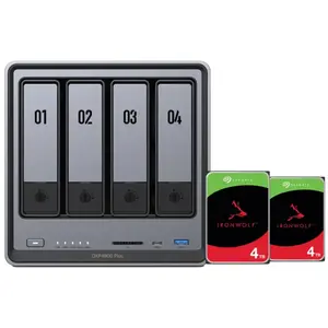 UGREEN NASync DXP4800 Plus + Seagate Ironwolf 4 To Lot de 2 pas cher