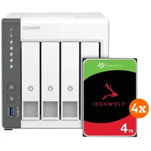 QNAP TS-433-4G + Seagate Ironwolf 16 To (4 x 4 To) pas cher