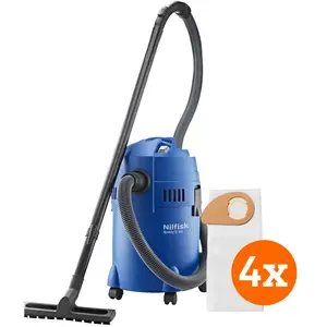 Nilfisk Buddy II 18 + Nilfisk Sacs d'Aspirateur pour Buddy II (4x) pas cher