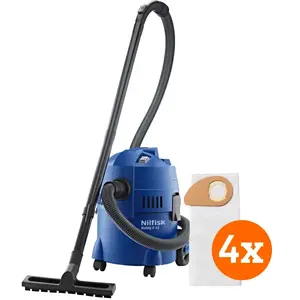 Nilfisk Buddy II 12 + Nilfisk Sacs d'Aspirateur pour Buddy II (4x)