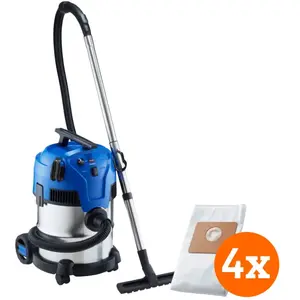 Nilfisk Multi II 22 Inox + Nilfisk Sac d'Aspirateur pour Multi II (4x) pas cher