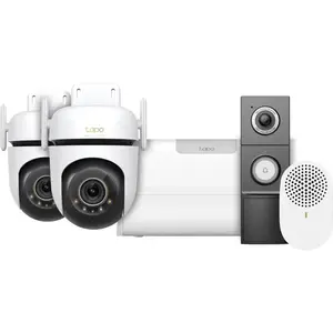 TP-Link Tapo H500 Smart HomeBase + C530WS Lot de 2 + D235 Smart Batter... pas cher