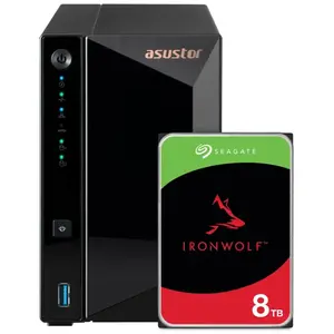 ASUSTOR AS3302T v2 + Seagate IronWolf 8 To pas cher