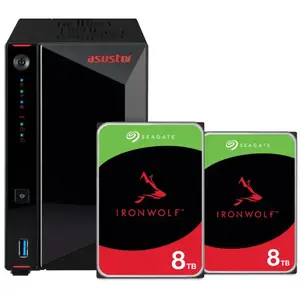 ASUSTOR AS5402T + Seagate IronWolf 16 To (2 x 8 To) pas cher