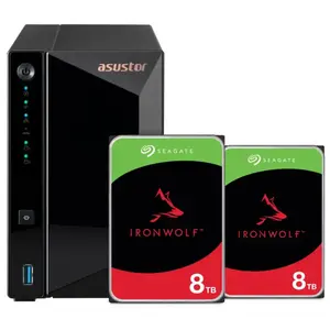 ASUSTOR AS3302T v2 + Seagate IronWolf 16 To (2 x 8 To) pas cher