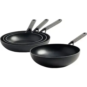 KitchenAid Classic Forged Set de Poêles à Frire 20 + 24 + 28 cm + Wok ... pas cher
