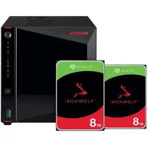 ASUSTOR AS5404T + Seagate IronWolf 16 To (2 x 8 To) pas cher