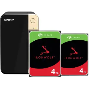 QNAP TS-264-8G, Seagate Ironwolf 4 To Lot de 2 pas cher