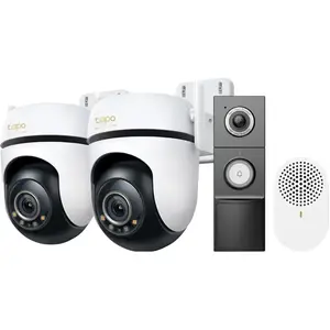 TP-Link Tapo C530WS Lot de 2 + D235 Smart Battery & Wired Doorbell pas cher