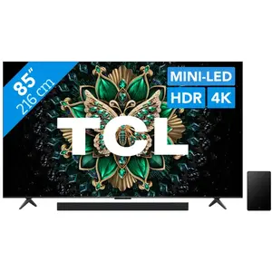 TCL 85" QD Mini-LED C61K 4K (2025) + TCL Q65H pas cher
