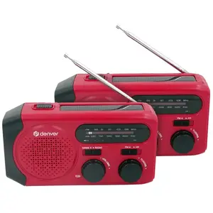 Denver SCR-2010 Radio d'Urgence Rouge Lot de 2 pas cher