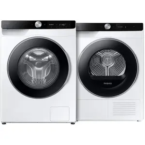 Samsung WW90DG6U85LK AI Wash + Samsung DV90DG6845LKU3 AI Dry