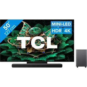 TCL 50" QD Mini-LED C71K 4K (2025) + TCL S55H 2.1 Barre de Son pas cher