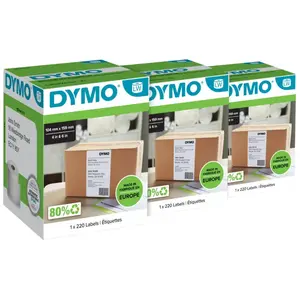 DYMO LabelWriter Très Grandes Étiquettes 104 x 159 mm Lot de 3