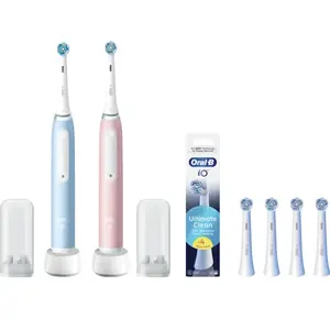 Oral-B iO 3 Lot de 2 Bleu et Rose Value Pack pas cher