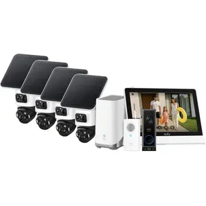 EufyCam S4 Lot de 4 + HomeBase 3 + Video Doorbell E340 + Smart Display... pas cher