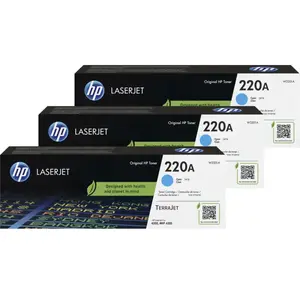 HP 220A LaserJet Toner Cyan (3 Pièces) pas cher