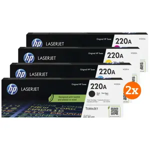 HP 220A LaserJet Toner Pack Combiné (2 Pièces)Vendu parcoolblue