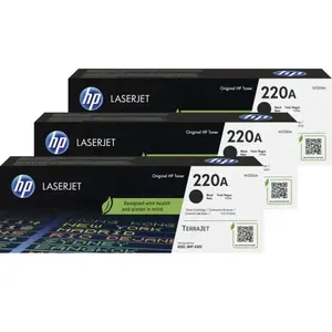 HP 220A LaserJet Toner Noir (3 Pièces) pas cher