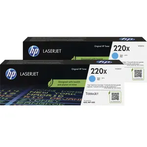 HP 220X LaserJet Toner Cyan (2 Pièces) pas cher