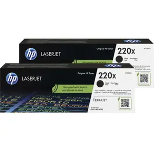 HP 220X LaserJet Toner Noir (2 Pièces) pas cher