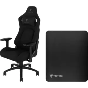 Vortech Pro Chaise Gamer Noir + Tapis de Sol pas cher
