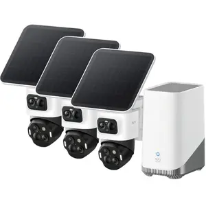 EufyCam S4 Lot de 3 + HomeBase 3 pas cher