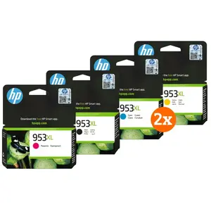 HP 953XL Cartouches Lot de 4 Couleurs (2 pièces) pas cher
