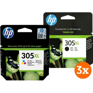 HP 305XL Cartouche d'Encre Pack 4 Couleurs (3 pièces)Vendu parcoolblue