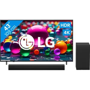 LG 43" Smart UA75 4K (2025) + LG DS40T pas cher