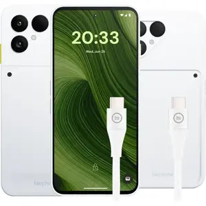 Fairphone 6 256 Go Blanc 5G + Pack d'Accessoires pas cher