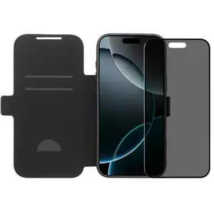 BlueBuilt Apple iPhone 17 Pro Max Book Case Cuir Noir + BlueBuilt iPho... pas cher
