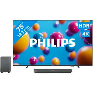 Philips Ambilight 75'' PUS7000 4K (2025) + Philips TAB5309 pas cher