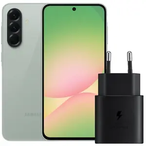 Samsung Galaxy A56 256 Go Vert 5G + Samsung Chargeur 25 Watts Noir pas cher