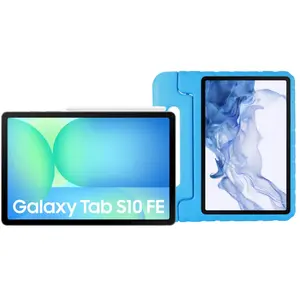 Samsung Galaxy Tab S10 FE 10,9 Pouces 128 Go Wifi et 5G Gris + Just in Case Kids Cover Bleu pas cher